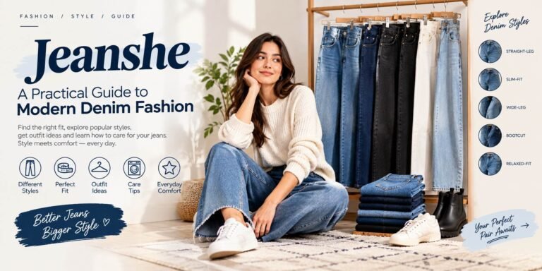 Jeanshe modern denim fashion guide featuring different styles of women’s jeans